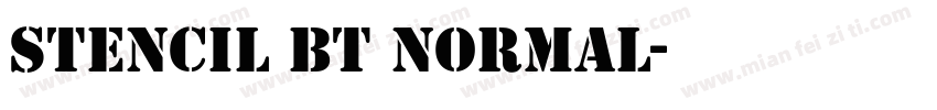 Stencil BT Normal字体转换
